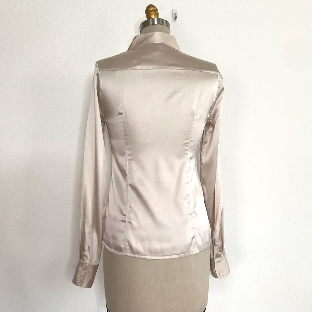 Bebe Button Down Blouse Size M - image 6